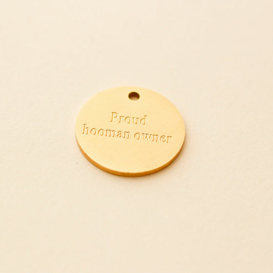 Bloire | ID Tag Proud Hooman Owner Gold