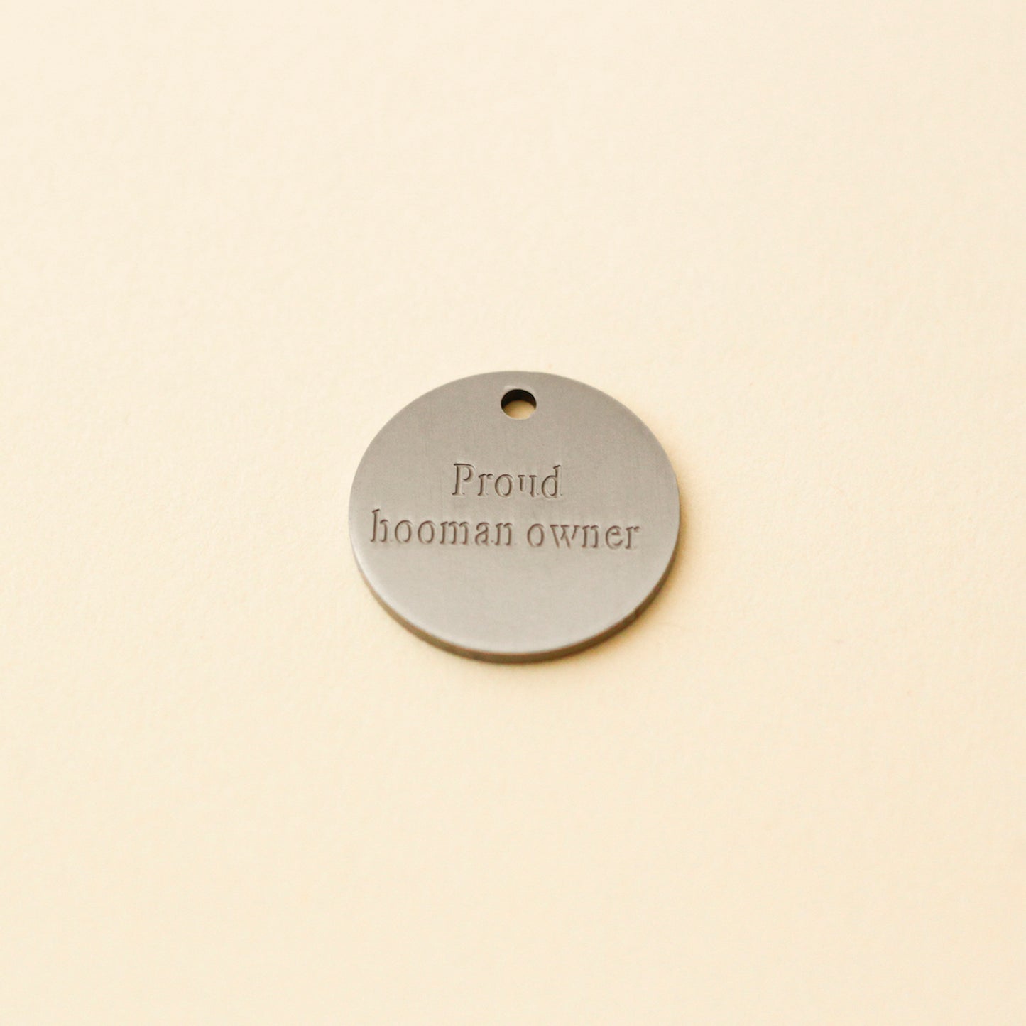 Bloire | ID Tag Proud Hooman Owner Silver for Cat owner